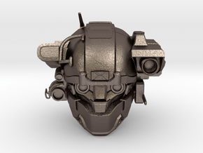 Halo 5 Argus/linda 1/6 scale helmet in Polished Bronzed Silver Steel