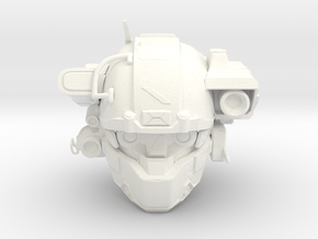 Halo 5 Argus/linda 1/6 scale helmet in White Processed Versatile Plastic