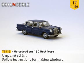 Mercedes-Benz 190 (TT 1:120) in Smooth Fine Detail Plastic
