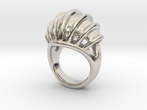 Ring New Way 26 - Italian Size 26 in Rhodium Plated Brass