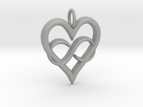 Infinity-heart in Aluminum