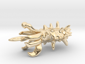 Flamboyant Cuttlefish  in 14k Gold Plated Brass