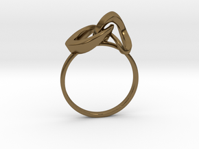 Infinite Ring in Polished Bronze
