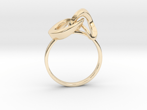 Infinite Ring in 14k Gold Plated Brass