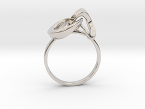 Infinite Ring in Rhodium Plated Brass