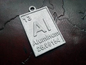 Aluminum Periodic Table Pendant in Aluminum