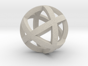 0401 Spherical Cuboctahedron (d=2.2cm) #001 in Natural Sandstone