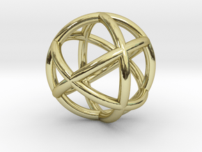  0402 Spherical Cuboctahedron (d=2.2cm) #002 in 18k Gold