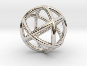  0402 Spherical Cuboctahedron (d=2.2cm) #002 in Platinum