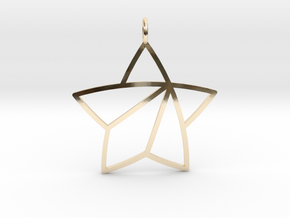 Achievement Star Pendant in 14K Yellow Gold