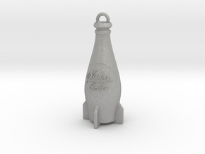 Nuka Cola Bottle Keychain in Aluminum
