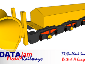 ZZA Beilhack Snowplough N Gauge 1:148 in Tan Fine Detail Plastic