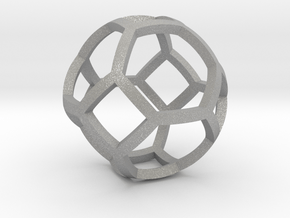 0409 Spherical Truncated Octahedron #001 in Aluminum
