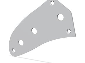 Jaguar Lower Control Plate - Standard in Tan Fine Detail Plastic