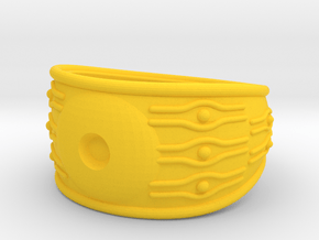EYE ring in Yellow Processed Versatile Plastic
