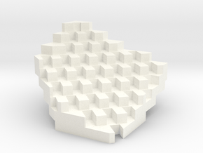 Diagram of Mountain Dwellings in Copenhagen, by BI in White Processed Versatile Plastic