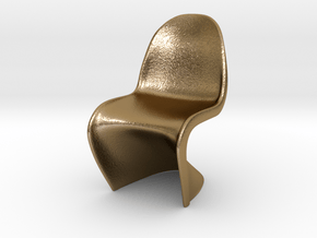 Panton Chair 5.5cm (2.2 inches) Height in Polished Gold Steel