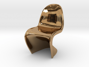 Panton Chair 5.5cm (2.2 inches) Height in Polished Brass