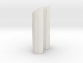 1/64 8 side short stack in White Natural Versatile Plastic