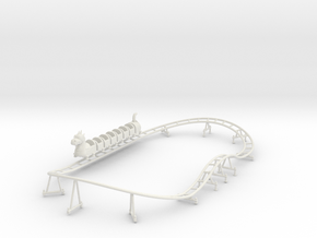 Wisdom Dragon Wagon kiddie coaster track and train in White Natural Versatile Plastic