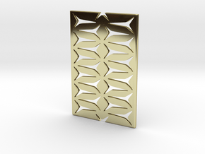 Youniversal Cardholder,Fine Structured, Accessoir in 18k Gold Plated Brass