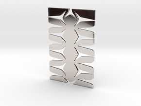 Youniversal Cardholder, Structured, Accessoir in Rhodium Plated Brass