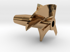 Propeller 3BL P18 in Polished Brass