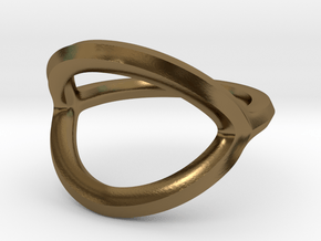 Arched Eye Ring Size 3 in Polished Bronze