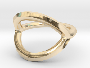 Arched Eye Ring Size 8.5 in 14K Yellow Gold