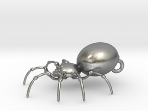 Spider in Natural Silver
