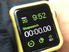 Apple Watch Bumper (42mm Original model) in Yellow Processed Versatile Plastic