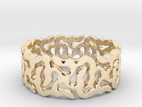 MCG Ring C in 14k Gold Plated Brass