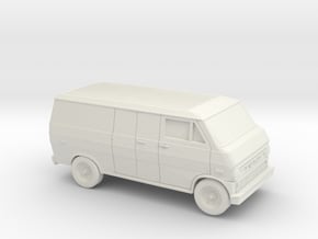 1/87 1972-74 Ford Econoline Delivery Van in White Natural Versatile Plastic