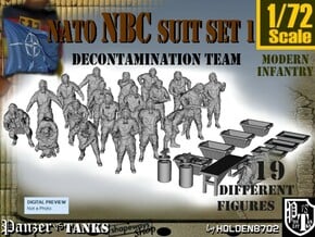 1-72 NATO NBC Suit Set 1 in Tan Fine Detail Plastic