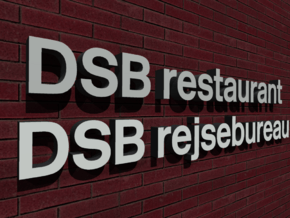 DSB Restaurant & DSB Rejsebuereu (K74) 1/87 in White Natural Versatile Plastic