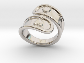 San Valentino Ring 29 - Italian Size 29 in Rhodium Plated Brass