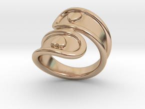 San Valentino Ring 30 - Italian Size 30 in 14k Rose Gold Plated Brass