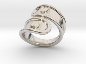 San Valentino Ring 30 - Italian Size 30 in Rhodium Plated Brass