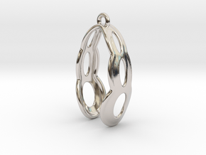 Fine Earring in Rhodium Plated Brass