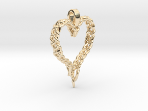Celtic Unraveled Heart  in 14K Yellow Gold