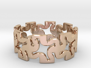 MCG Ring A in 14k Rose Gold Plated Brass