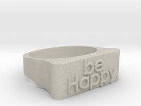 Be Happy Ring size 18mm in Natural Sandstone