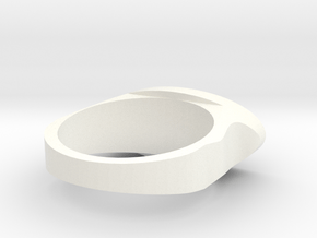 Ring Model 2 18.5mm in White Processed Versatile Plastic