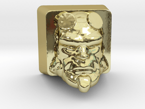 Cherry MX HellBoy Head Keycap in 18k Gold Plated Brass