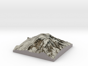 Mt Rainier Summit Map: 8" in Full Color Sandstone