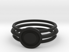 Vault Dweller's ring in Black Natural Versatile Plastic: 6 / 51.5