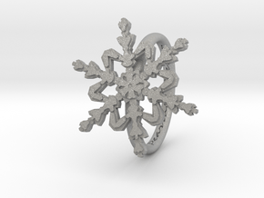 Snowflake Ring 2 d=16mm h21d16 in Aluminum