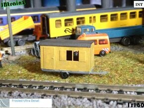 2 construction trailers (1:160) in Tan Fine Detail Plastic