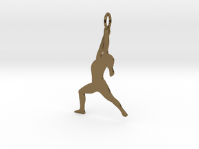 Yoga Girl in Polished Bronze