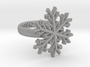 Snowflake Ring 1 d=17mm h35d17 in Aluminum